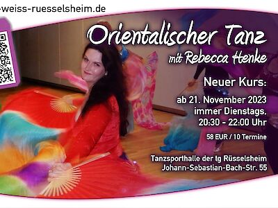 Flyer Orientalischer Tanz 2023 Kurs