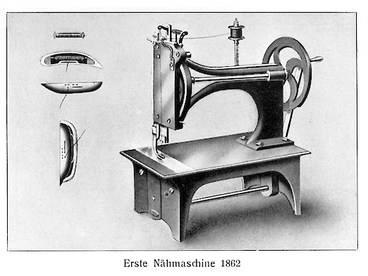 Die erste Opel-Nähmaschine von 1862