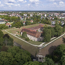 Luftaufnahme der Rüsselsheimer Festung