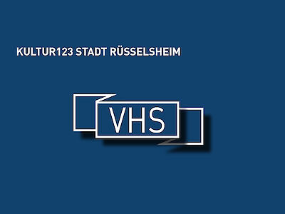 Logo Kultur123 Stadt Rüsselsheim Volkshochschule