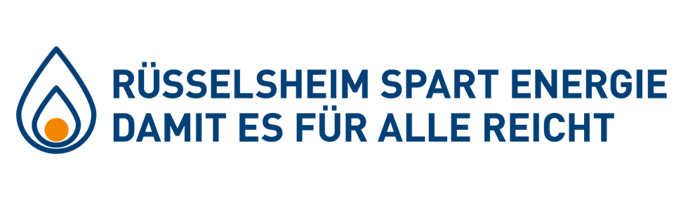 Kampagnengrafik "Rüsselsheim spart Energie"